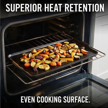 Food-Grade Non-Stick Ceramic Baking Pan, Multi-Purpose Oven Tray for Steak, Tacos, Toast & Meats, Dishwasher Safe for Family Summer Gatherings